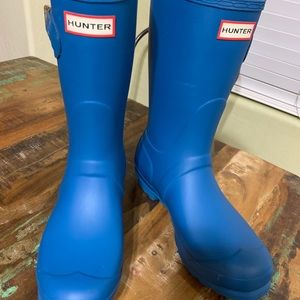 Hunter boots EUC, short boots & boot socks
